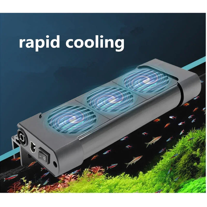 Aquarium Cooling Fan System for Fish Tank - Temperature Control Chiller with Up to 5 Fans for Marine Ponds Aquarium Cooling Fan System for Fish Tank - Temperature Control   Lacatang Shop Lacatang Shop 