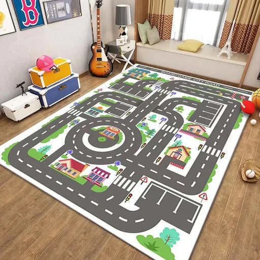 Children's Non-Slip Crawling Carpet for Living Room and Bedroom Decor - Soft Flannel Area Rug - Lacatang Shop