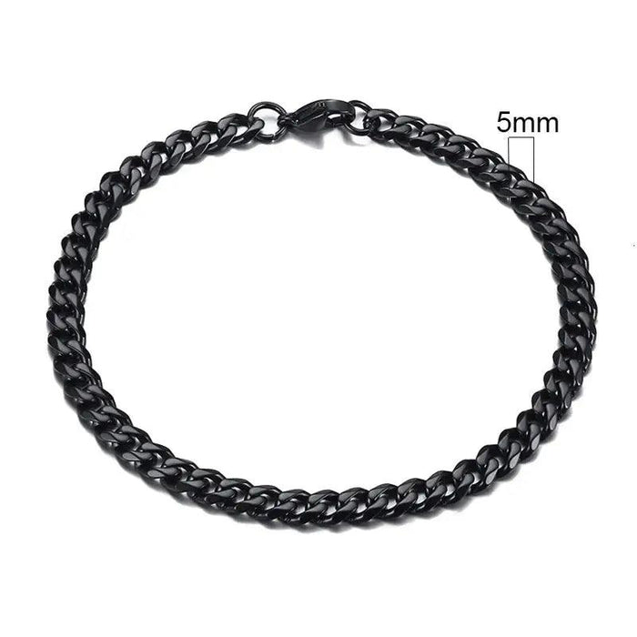 Vnox 3-11mm Chunky Miami Curb Chain Bracelet for Men, Stainless Steel Cuban Link Chain Wristband Classic Punk Heavy Male Jewelry Chunky Curb Chain Bracelet for Men - Stylish and Durable  AliExpress Lacatang Shop 