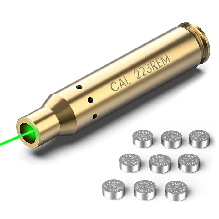 9mm 223Rem Tactical Laser Bore Sight Red Green Laser Boresighter Lazer Zeroing Cartridge Bore Sighter Laser Pointer Airsoft