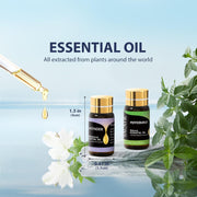 Essential Oils by  Natural Essential Oil Set -12 Essential Oils Gift Set for Diffuser, Massage, Fragrance Oil Scent for DIY Candle and Soap Making (12 * 5ML)