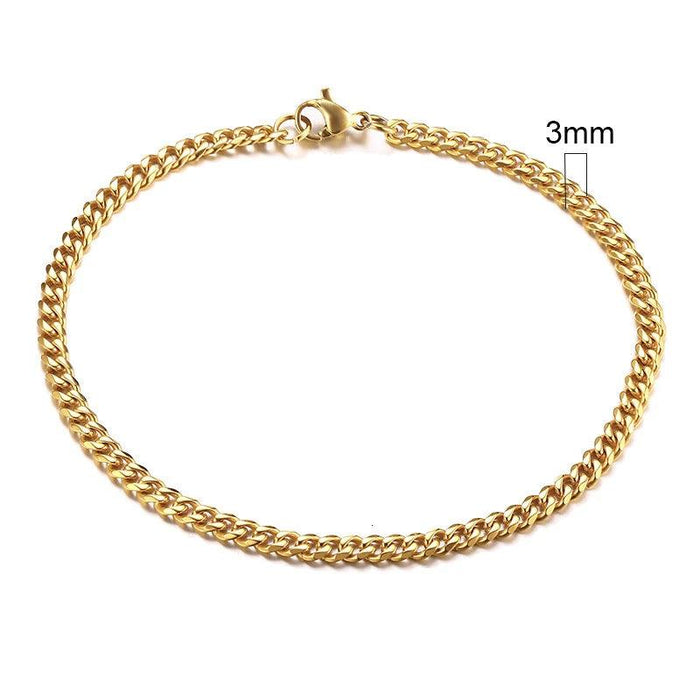 Vnox 3-11mm Chunky Miami Curb Chain Bracelet for Men, Stainless Steel Cuban Link Chain Wristband Classic Punk Heavy Male Jewelry Chunky Curb Chain Bracelet for Men - Stylish and Durable  AliExpress Lacatang Shop 