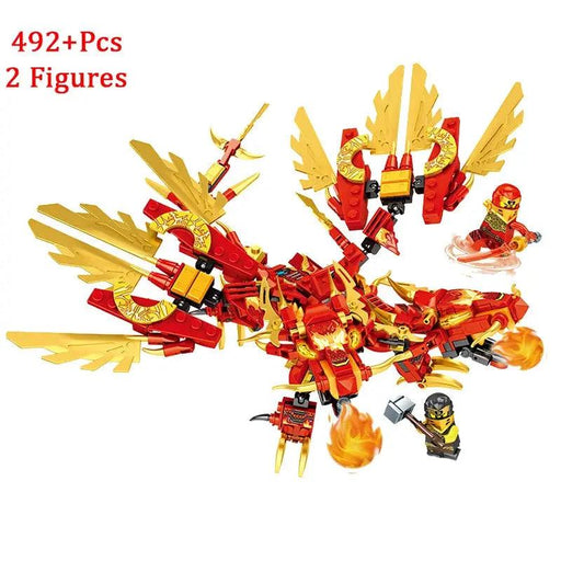 New Phantom Ninja Dragon Ship Model Building Blocks Sodiers Figures Boat Bricks MOC Creative Expert Kids Toys for Boys Children - Lacatang Shop