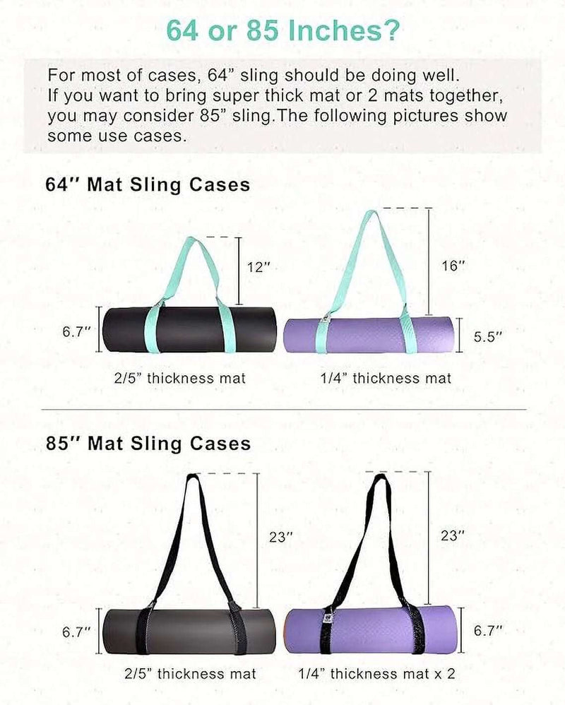 Adjustable Yoga Mat Carrier - Turquoise - Lacatang Shop