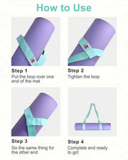 Adjustable Yoga Mat Carrier - Turquoise - Lacatang Shop
