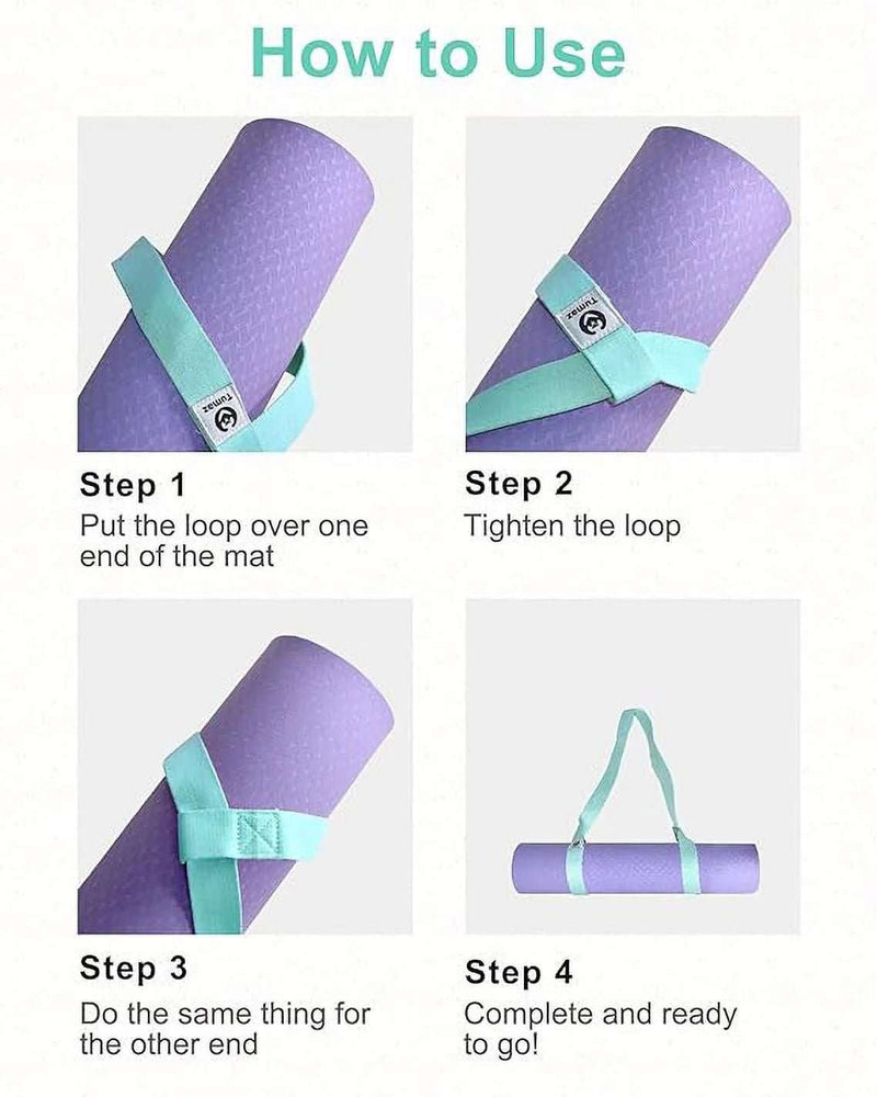 Adjustable Yoga Mat Carrier - Turquoise - Lacatang Shop