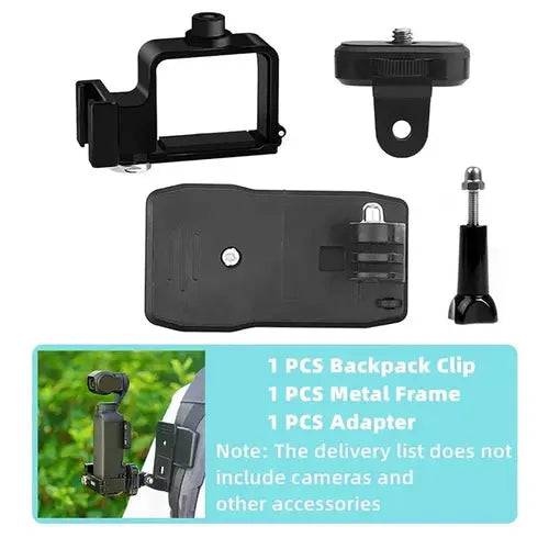 Expansion Adapter Mount Tripod for DJI OSMO Pocket 3,Backpack Clip