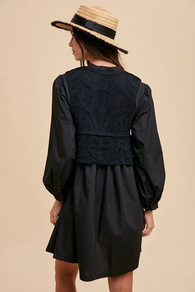 Annie Weave Vest Dress - Lacatang Shop