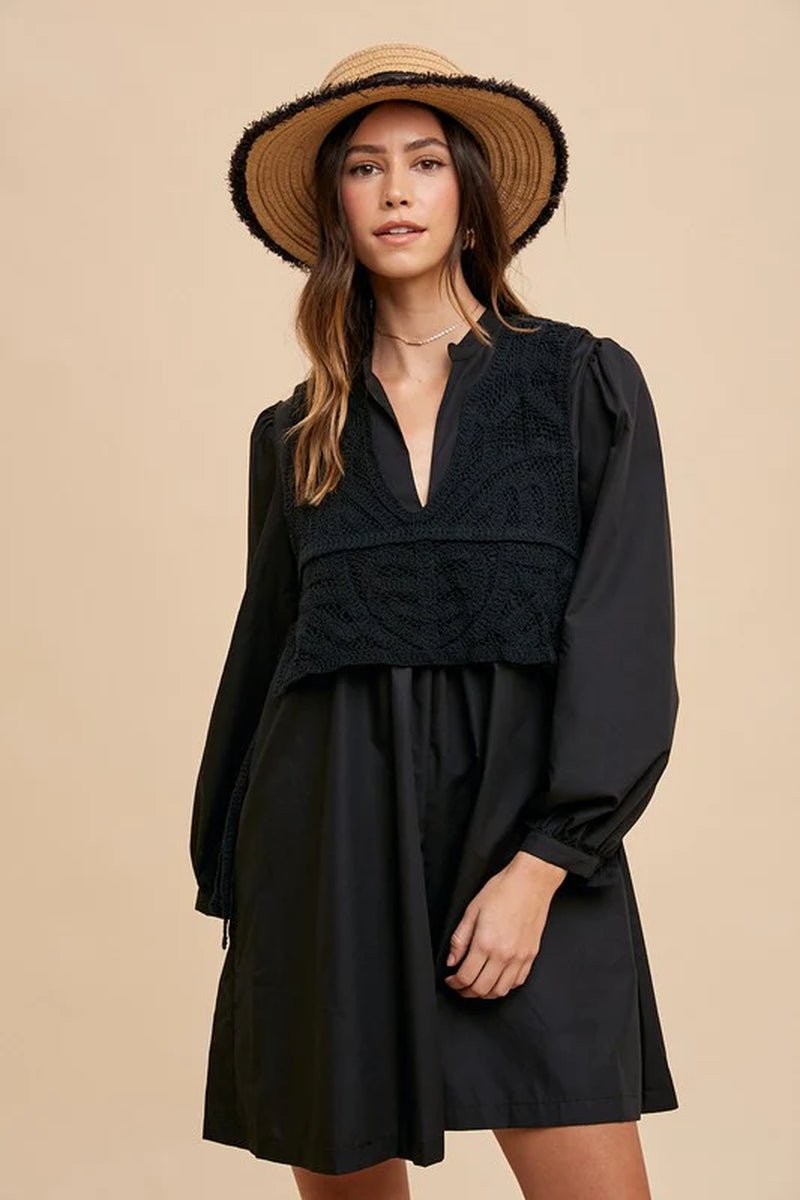Annie Weave Vest Dress - Lacatang Shop
