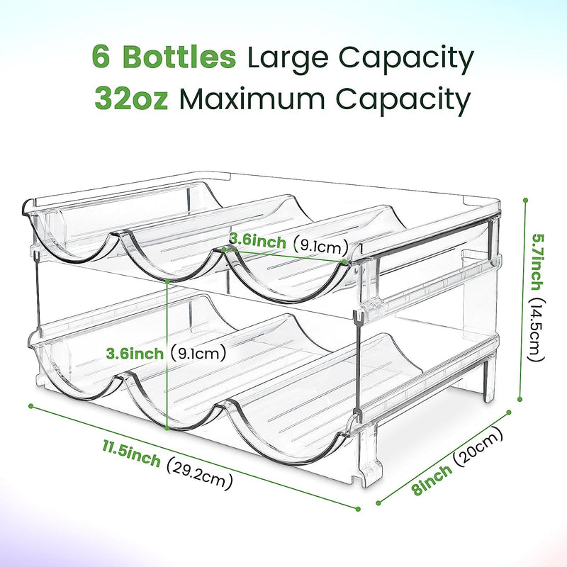 AquaStack: 4 - Pack Bottle Organizer & Storage Rack - Lacatang Shop