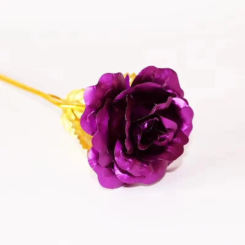 Artificial Flowers 24K Gold Rose with Box New Year Valentine Day Roses - Lacatang Shop
