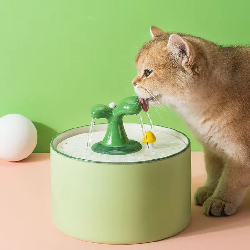Automatic Ceramic Cat Water Fountain - 1.5L Pet Dispenser - Lacatang Shop