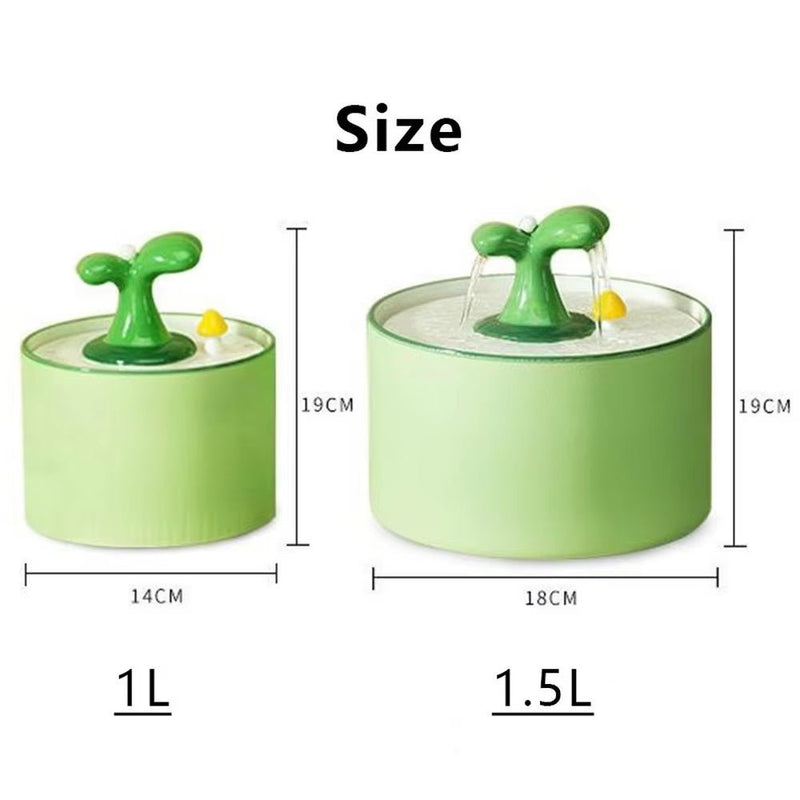 Automatic Ceramic Cat Water Fountain - 1.5L Pet Dispenser - Lacatang Shop