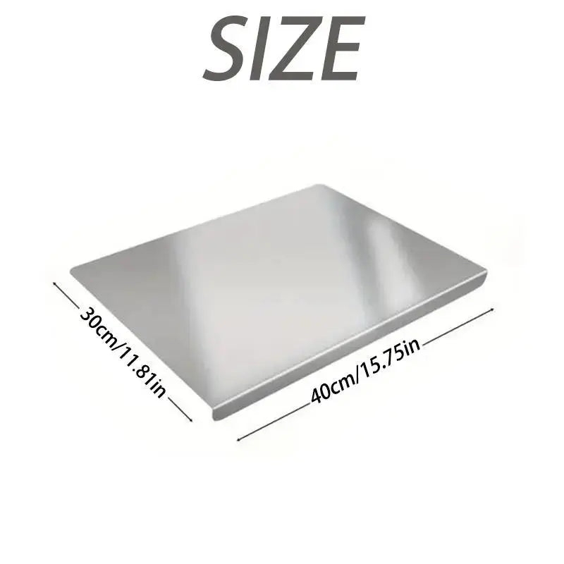 Titanium Metal Cutting Board 40X30Cm/40X50Cm/40X60Cm Durable Large Kitchen Chopping Block for Meat Fruit Vegetables Baking Easy Clean Daily Use