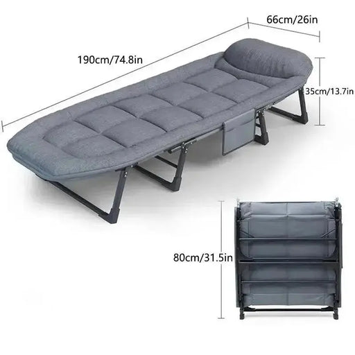 Sleeping Cots for Adults 6 Positions, Portable & Foldable Bed with Mattress and Pillow, Heavy Duty Sturdy Frame for Camp, Home Sleeping Cots for Adults - Portable and Comfortable  AliExpress Lacatang Shop 