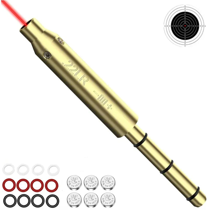 Cal.22 Laser Bore Sight .22LR Laser Boresighter 22 Laser Collimator for Rifle 22LR Laser Pointer ﻿