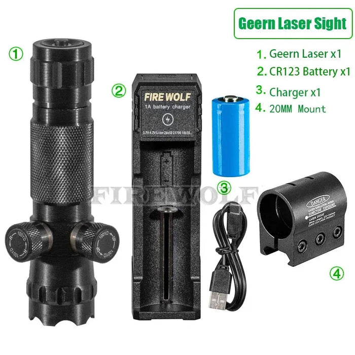 CX Laser Pointer Pen Green Laser Can Be Adjusted Up Down Left Right Infrared Set Sight Calibrator Hand-adjusted Laser Pointer