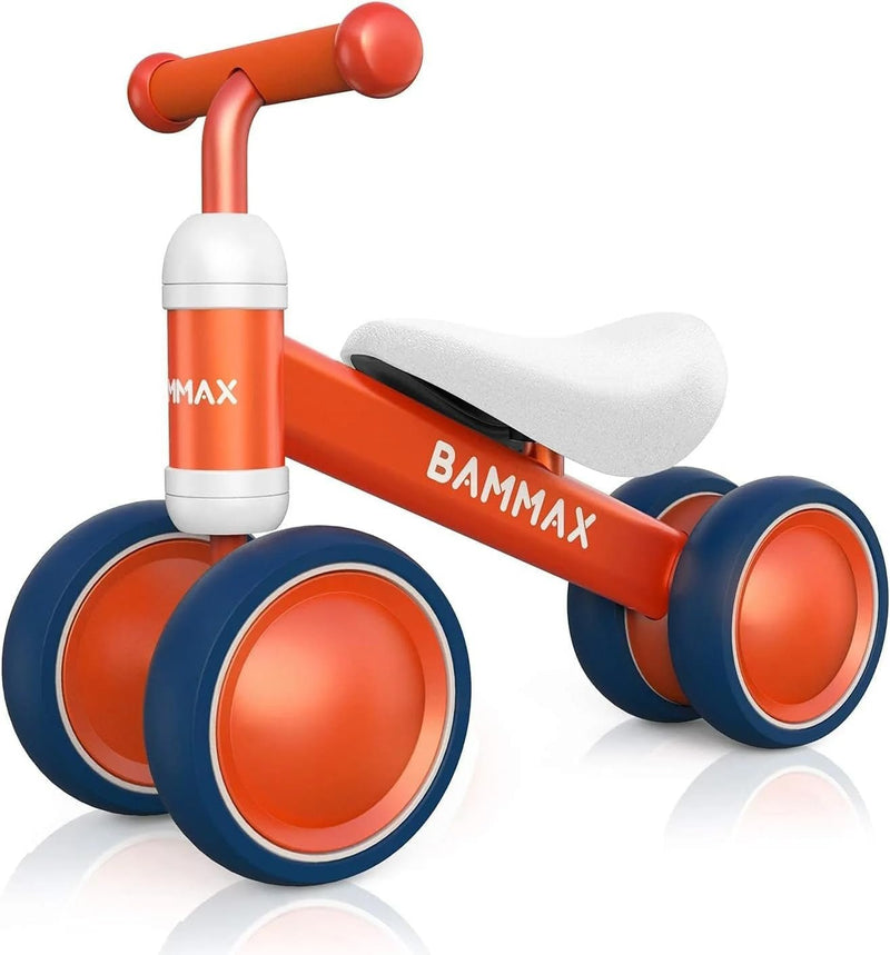 Balance Bike for 1 Year Old, Riding Toys for 9 - 24 Months Boys Girls, No Pedal 4 Wheels Bicycle, First Birthday Gift, Toddler Bike to Help Start Riding - Lacatang Shop
