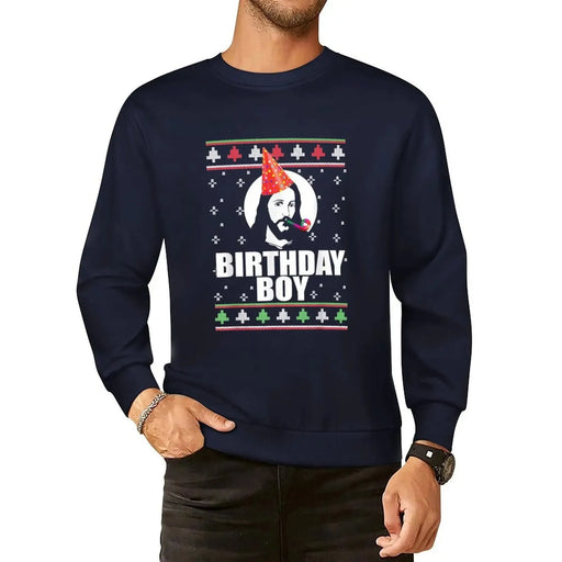 BIRTHDAY BOY JESUS Funny Ugly Christmas Sweater Design Xmas Pullover Hoodie male clothes new in hoodies & sweatshirts BIRTHDAY BOY JESUS Funny Ugly Christmas Sweater Design Xmas Pullover   Lacatang Shop Lacatang Shop 