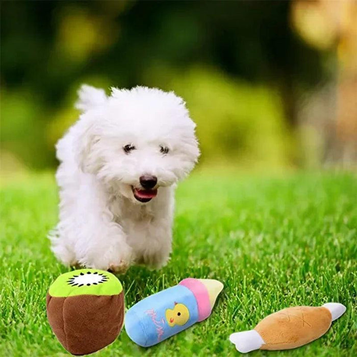 New Cute Puppy Dog Plush Toys for Small Medium Dogs Bone Aggressive Chewers for Pet Cat Products Puppy Accessories Puppy Dog Plush Toys - Cute and Durable  AliExpress Lacatang Shop 