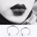 Ladies Personality Non-porous Lip Ring Medical Titanium Steel Oral Perforation Prosthetic Hoop Nasal Septum Accessories Gift2021 Titanium Lip Ring - Non-Porous and Stylish  AliExpress Lacatang Shop 