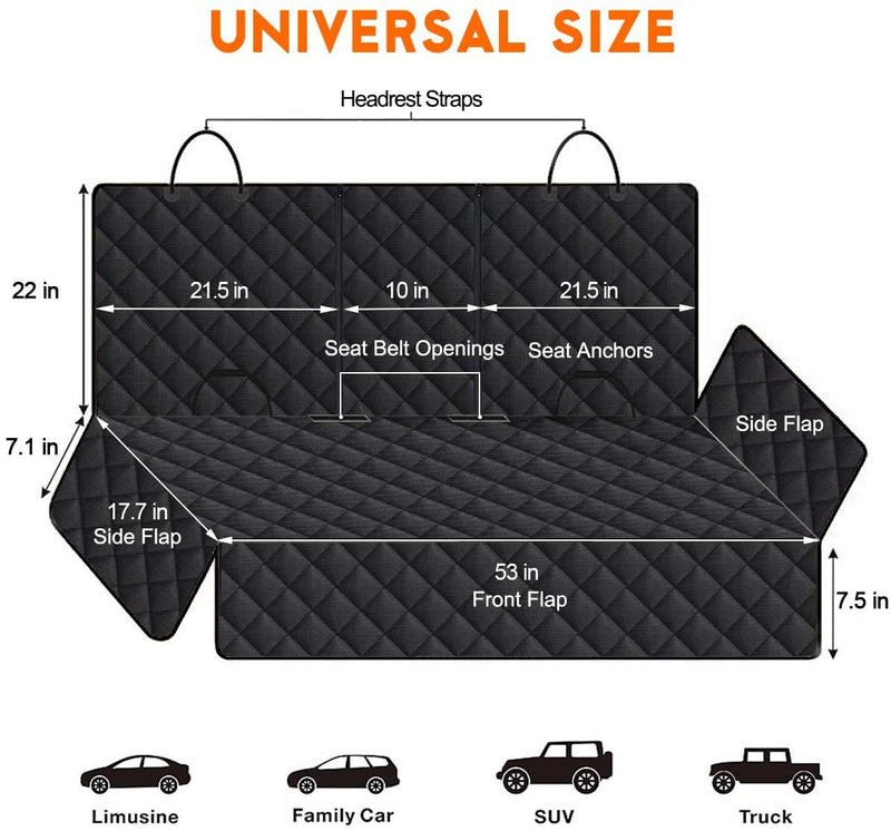 CanineShield Waterproof Car Seat Cover - Black - Lacatang Shop