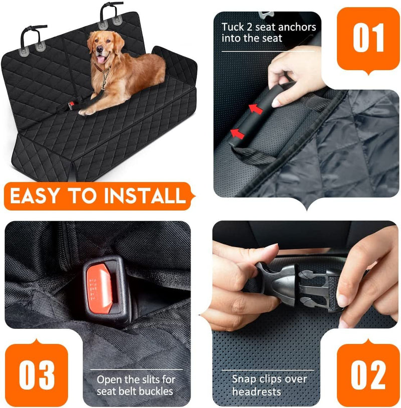 CanineShield Waterproof Car Seat Cover - Black - Lacatang Shop