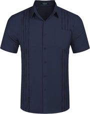 Cuba Blue Linen Shirt - Lacatang Shop