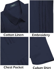 Cuba Blue Linen Shirt - Lacatang Shop