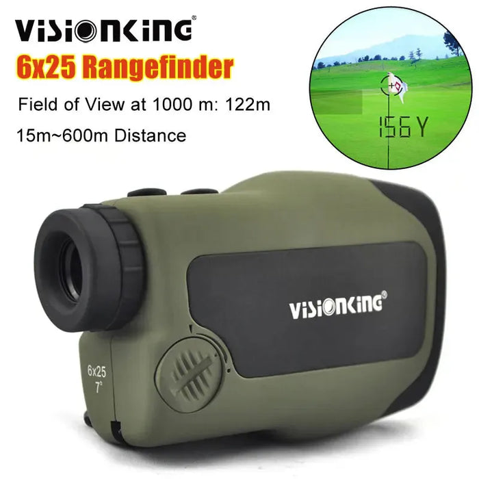 Visionking Golf 6X25 Laser Rangefinder Multifunctional High Angle 600m Distance Meter Measurement For Tactical Hunting HD Optics