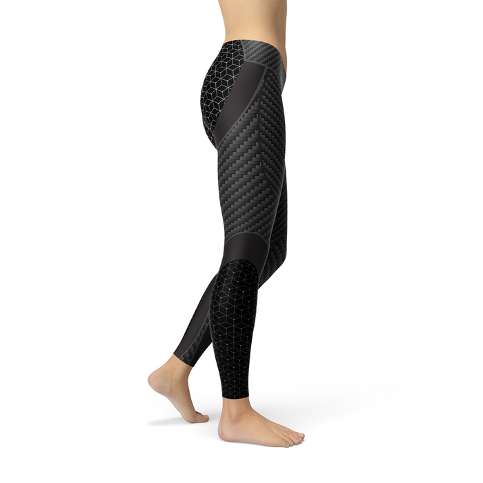 Womens Carbon Fiber Sports Leggings - Lacatang Shop