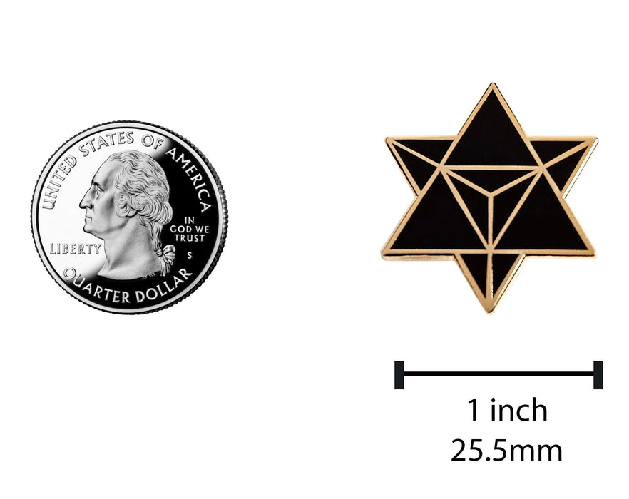 Star Merkaba / Tetrahedron – Enamel Pin (Gold) Star Merkaba / Tetrahedron – Enamel Pin (Gold) - Lacatang Shop Other Accessories Fuchsia Thrace Lacatang Shop 