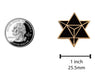 Star Merkaba / Tetrahedron – Enamel Pin (Gold) - Lacatang Shop