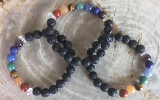 Aromatherapy Chakra Diffuser Bracelet with Genuine Gemstones! - Lacatang Shop