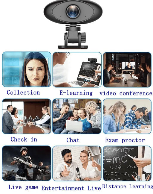 HD 1080P Webcam Noise Reducing USB Computer Desktop Camera HD 1080P Webcam with Noise Reduction Tech Accessories Lilac Milo Lacatang Shop 