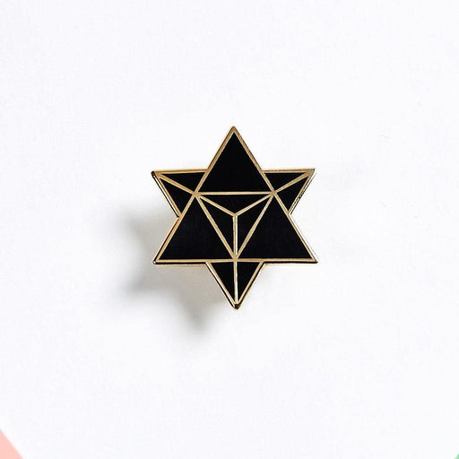 Star Merkaba / Tetrahedron – Enamel Pin - Lacatang Shop