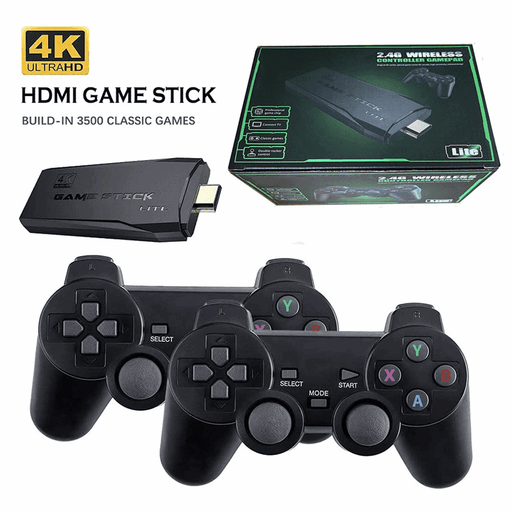 4K 2.4G Double Wireless Controller Game Stick Video Game Console - Lacatang Shop