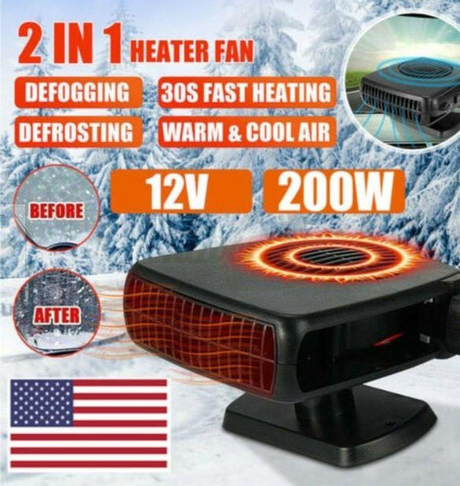 Powerful 200W 2 in 1 Car Heater Windshield Defroster Car Heater Windshield Defroster - 200W Automotive Yellow Pandora Lacatang Shop 