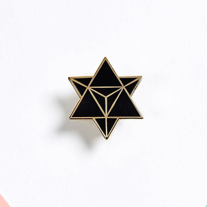 Star Merkaba / Tetrahedron – Enamel Pin (Gold) Star Merkaba / Tetrahedron – Enamel Pin (Gold) - Lacatang Shop Other Accessories Fuchsia Thrace Lacatang Shop 