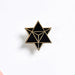 Star Merkaba / Tetrahedron – Enamel Pin (Gold) - Lacatang Shop