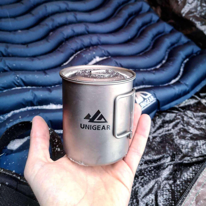 100% Titanium Camping Cup 450ml 100% Titanium Camping Cup 450ml - Lacatang Shop Sports & Outdoors Indigo Eurybia Lacatang Shop 