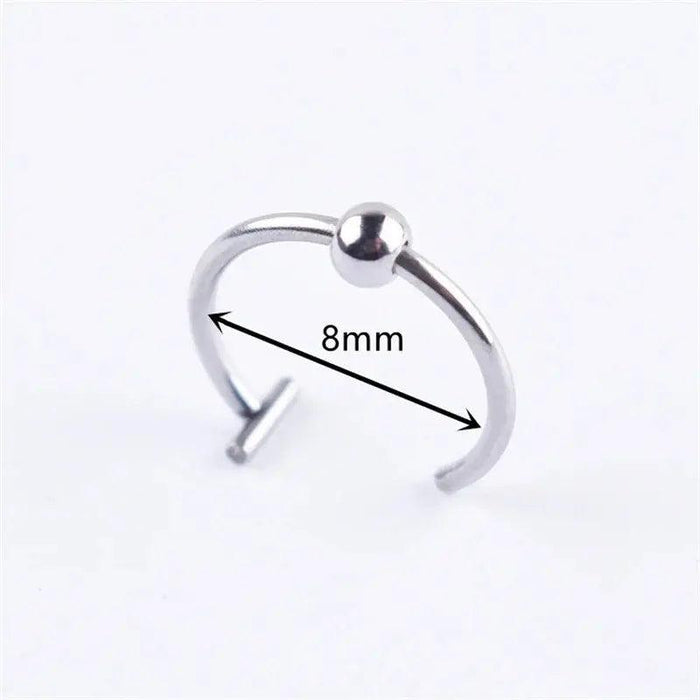 Ladies Personality Non-porous Lip Ring Medical Titanium Steel Oral Perforation Prosthetic Hoop Nasal Septum Accessories Gift2021 Titanium Lip Ring - Non-Porous and Stylish  AliExpress Lacatang Shop 