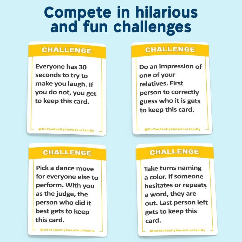 Do You Really Know Your Family? Fun Family Game for Kids, Teens and Adults - Lacatang Shop