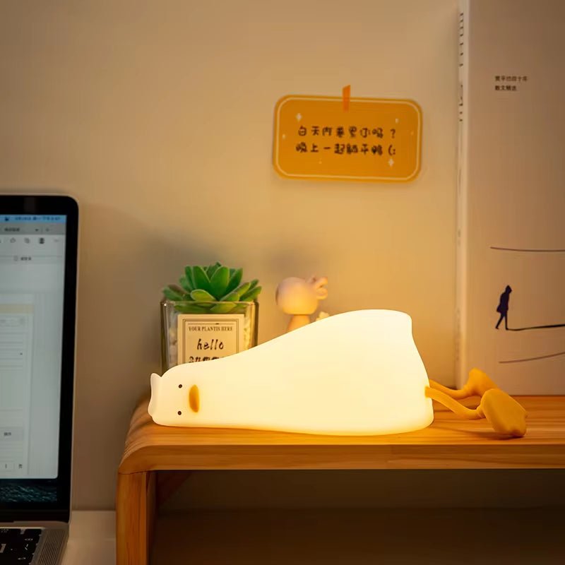 Duck Silicone Night Light - Rechargeable Touch Lamp - Lacatang Shop