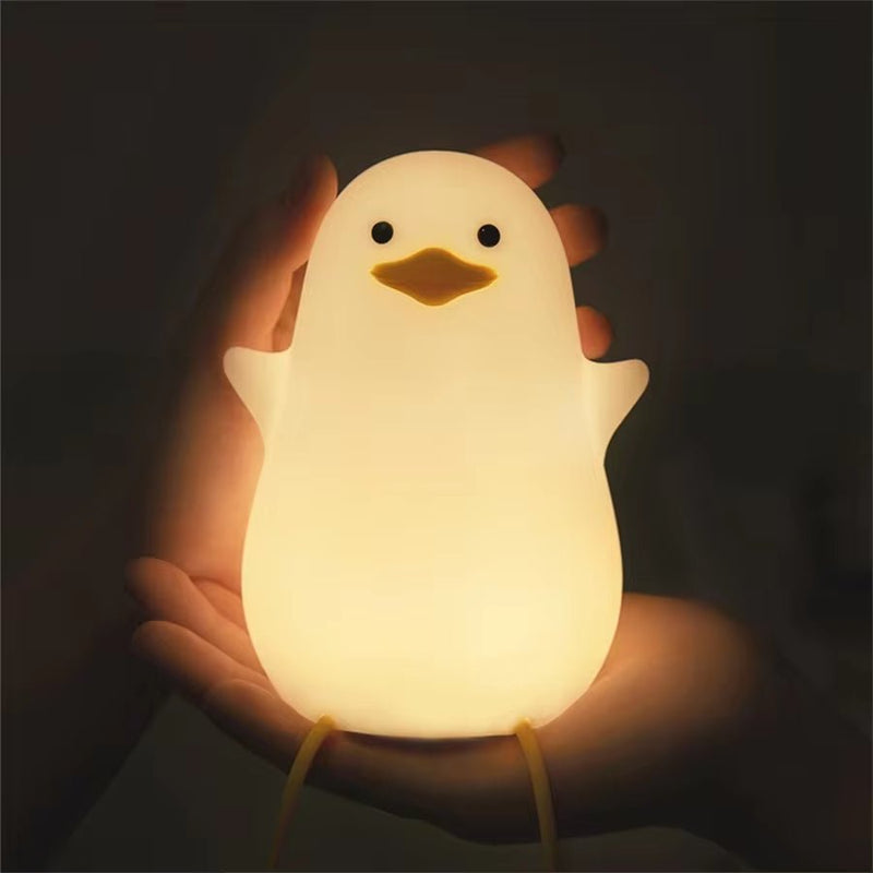 Duck Silicone Night Light - Rechargeable Touch Lamp - Lacatang Shop