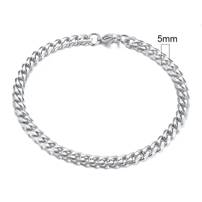 Vnox 3-11mm Chunky Miami Curb Chain Bracelet for Men, Stainless Steel Cuban Link Chain Wristband Classic Punk Heavy Male Jewelry Chunky Curb Chain Bracelet for Men - Stylish and Durable  AliExpress Lacatang Shop 