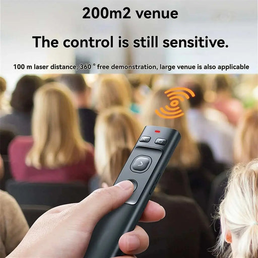Wireless Presenter Laser Pointer 2.4GHz Type-C Remote Controller PPT Pen for Projector USB Pointer Presenter.