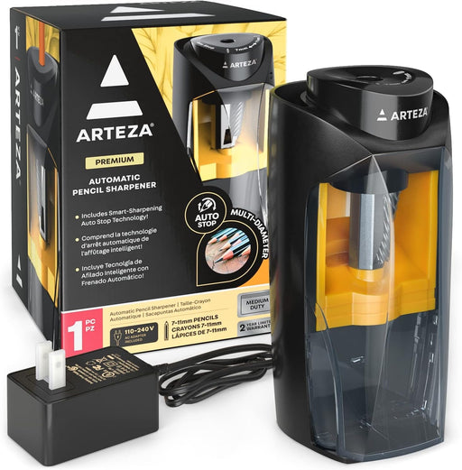 Electric Pencil Sharpener, Black, Fits 7–11 - Mm Pencils, Auto - Stop, Office Supplies for Teachers, Students, Classrooms, and Art Studios - Lacatang Shop