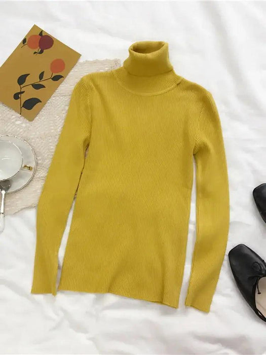 Turtleneck Sweater Womens 2024 Autumn Winter Tops Korean Slim Women Pullover Jumper Knitted Sweater Pull Femme Hiver Truien Turtleneck Sweater Women - Stylish and Cozy  AliExpress Lacatang Shop 