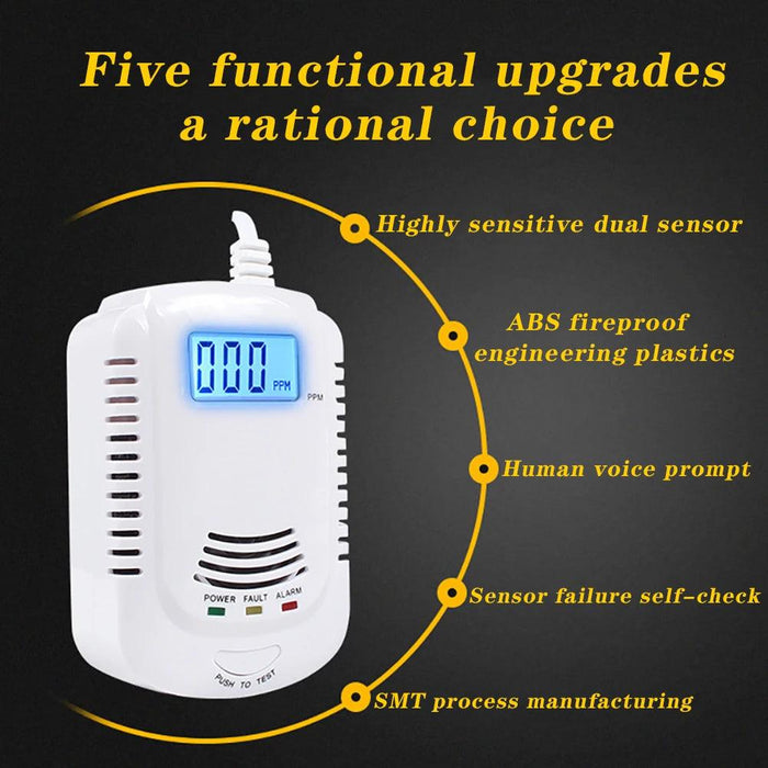 Home Security Fire Alarm for Gas Carbon Monoxide and Explosives with LED Indicator Built in Siren Alert Voice 110db Home Security Fire Alarm with Gas and CO Detection  AliExpress Lacatang Shop 